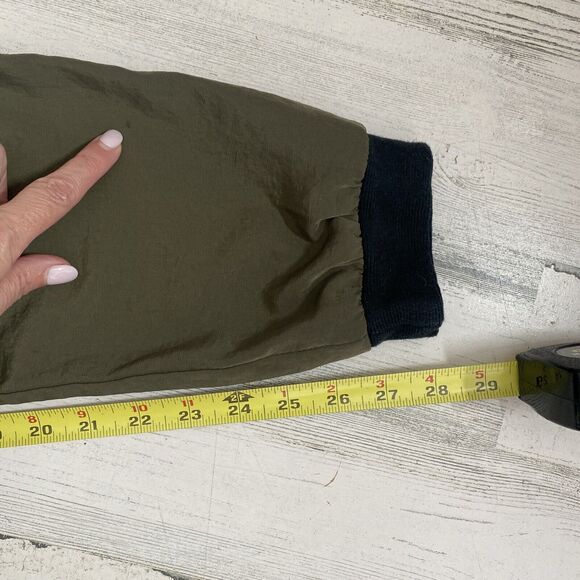 Barney’s‎ New York Army Green & Black Joggers Zipper Back Pocket pants Size 2 - Picture 9 of 11